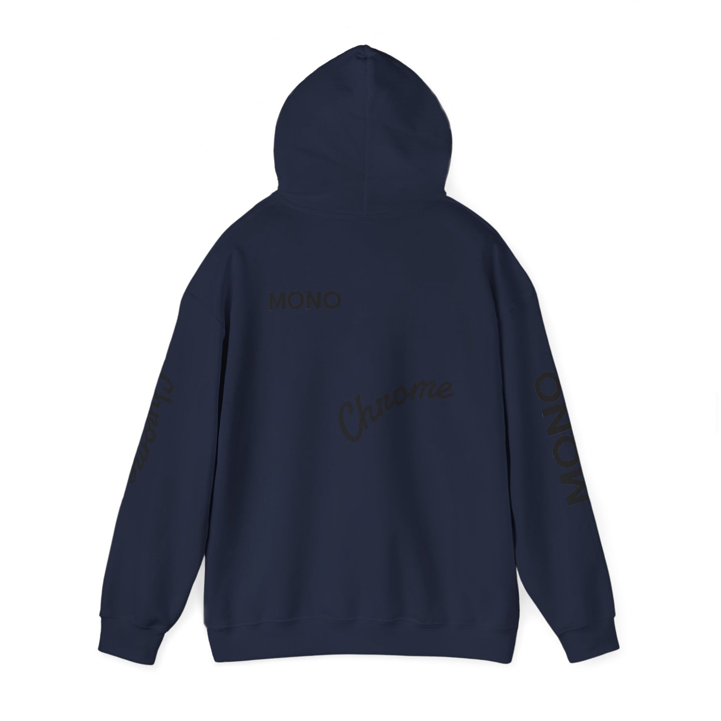 Hoodie — Minimal 'Chrome Mono' Logo Pullover