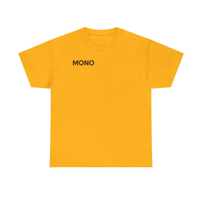 Mono Minimalist Graphic Tee — Small Chest Logo T‑Shirt