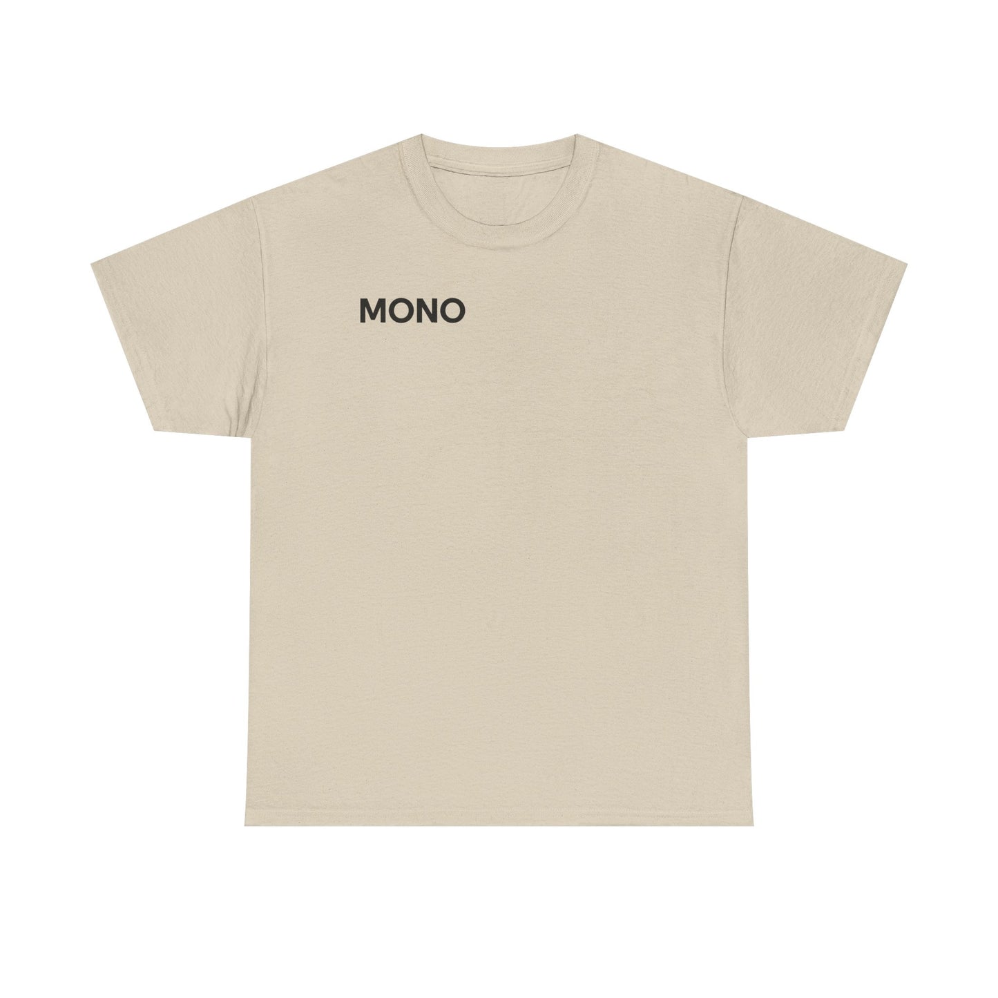 Mono Minimalist Graphic Tee — Small Chest Logo T‑Shirt