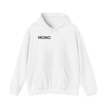 Mono Minimalist Hoodie – Simple Text Front Pullover