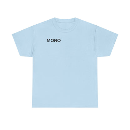 Mono Minimalist Graphic Tee — Small Chest Logo T‑Shirt