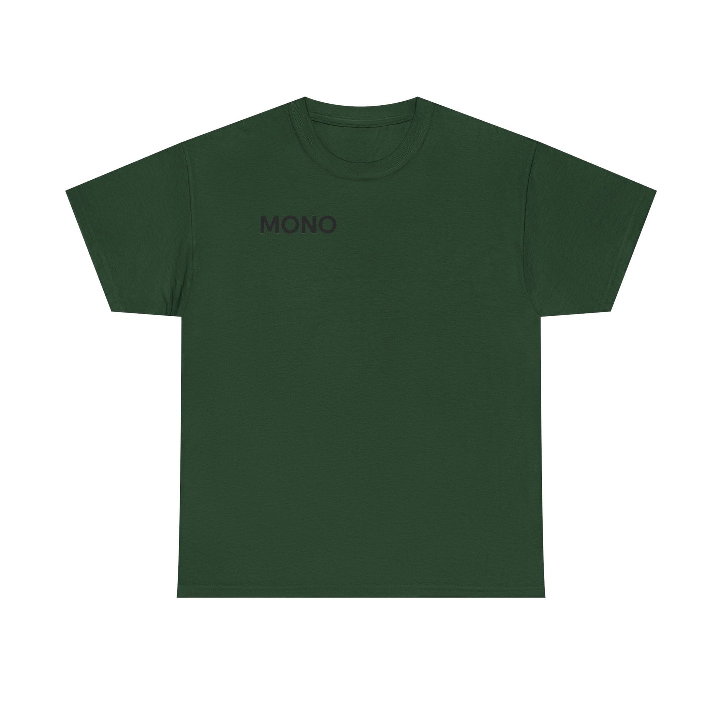 Mono Minimalist Graphic Tee — Small Chest Logo T‑Shirt