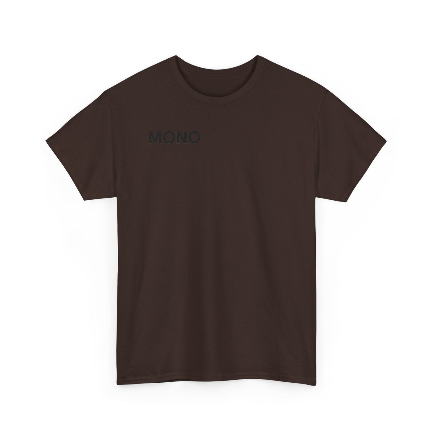 Mono Minimalist Graphic Tee — Small Chest Logo T‑Shirt