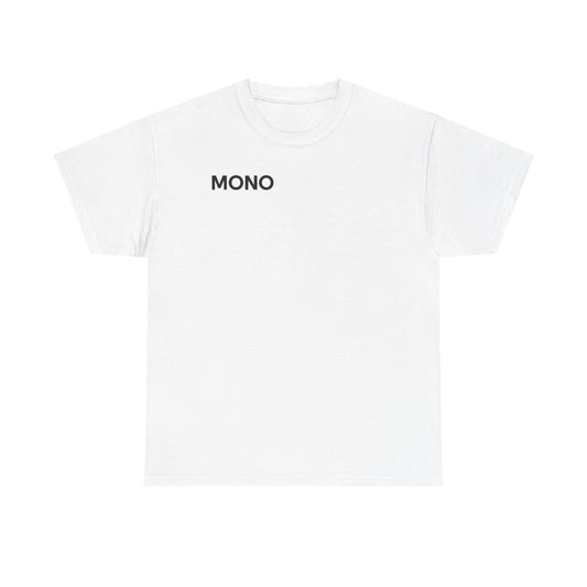 Mono Minimalist Graphic Tee — Small Chest Logo T‑Shirt